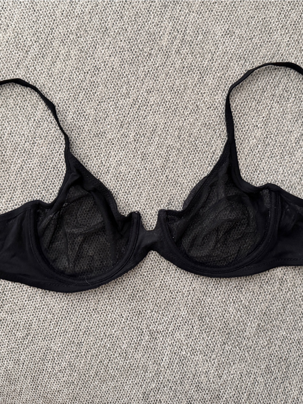 La Perla Black Sheer Underwire Bra - Women Intimates